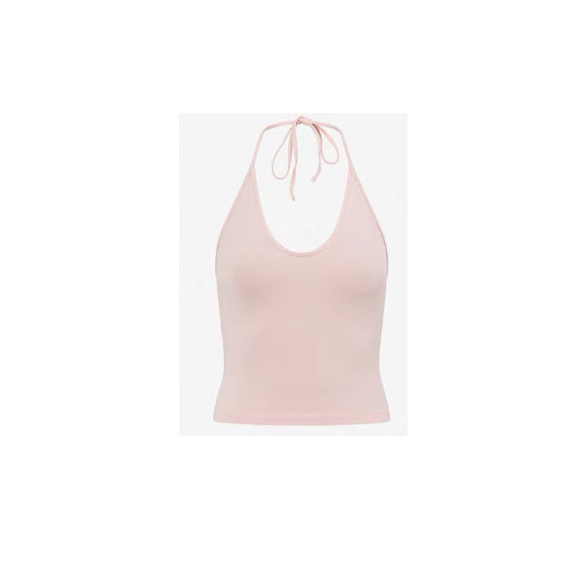 Women Yoga Suit with Chest Pad High-Waist Flared Trousers