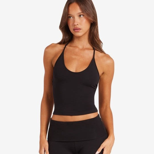 Women Yoga Suit with Chest Pad High-Waist Flared Trousers