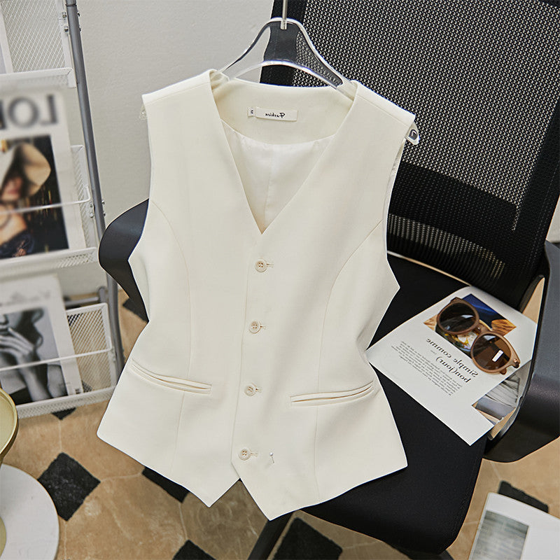 Women Casual Slim Fit Sleeveless Vest